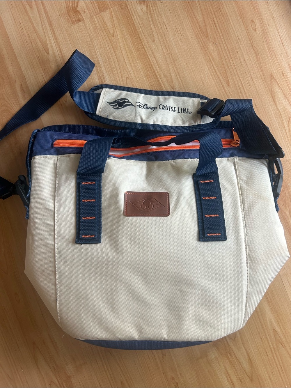 Disney Cruise Line cream/blue/orange cooler